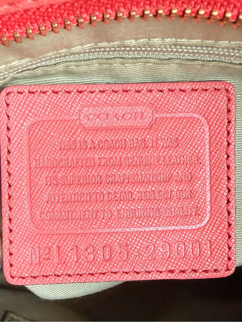 Coach Madison Saffiano Leather Mini North South Tote Bag Coral Pink 29001
